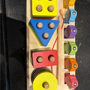 Colorful Wooden Shape Sorting Toy